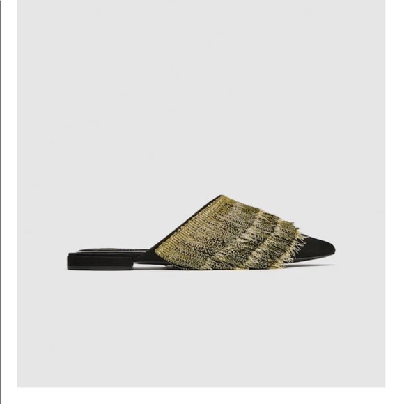 Zara Mules with Fringe NWT ready for Fall Sz: 36 - Picture 3 of 6